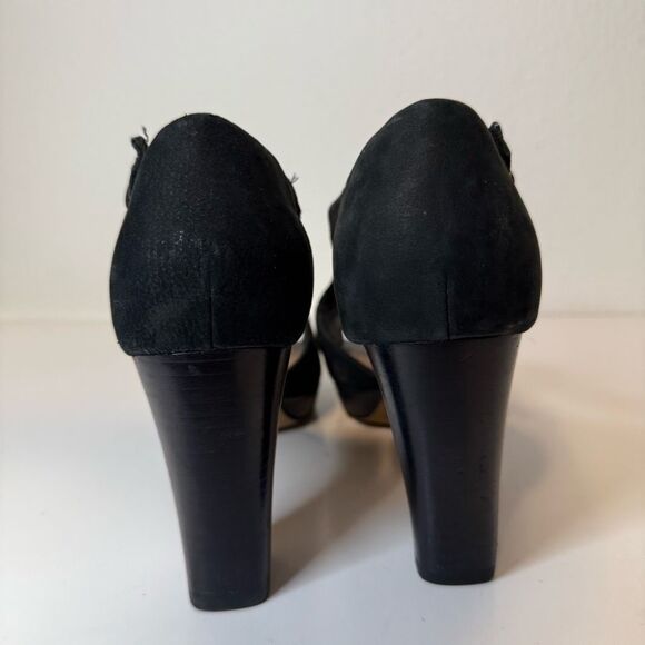 Clark’s Jenness Energy Platform Cutout Peep Toe Heeled Sandals Size 8.5 - Picture 5 of 10